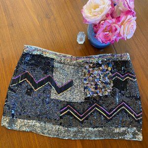 All Saints Sequined skirt